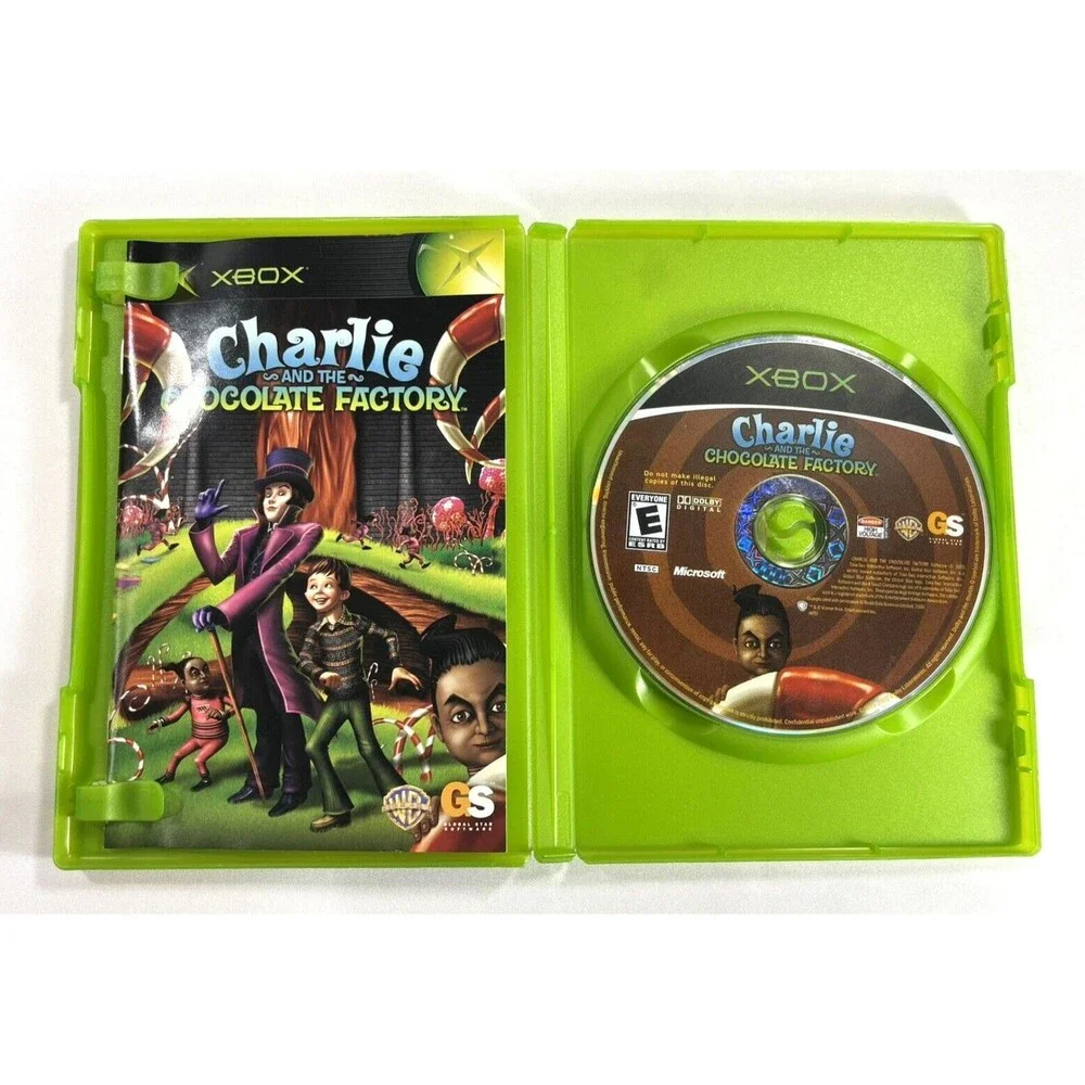 Charlie and the Chocolate Factory Microsoft Xbox 2005 Complete w/ Manual Tested